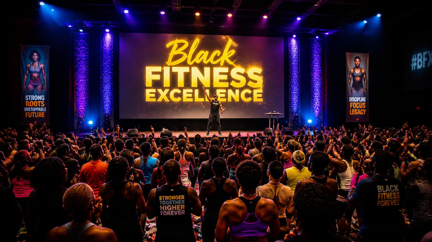 BFE community event with stage and crowd